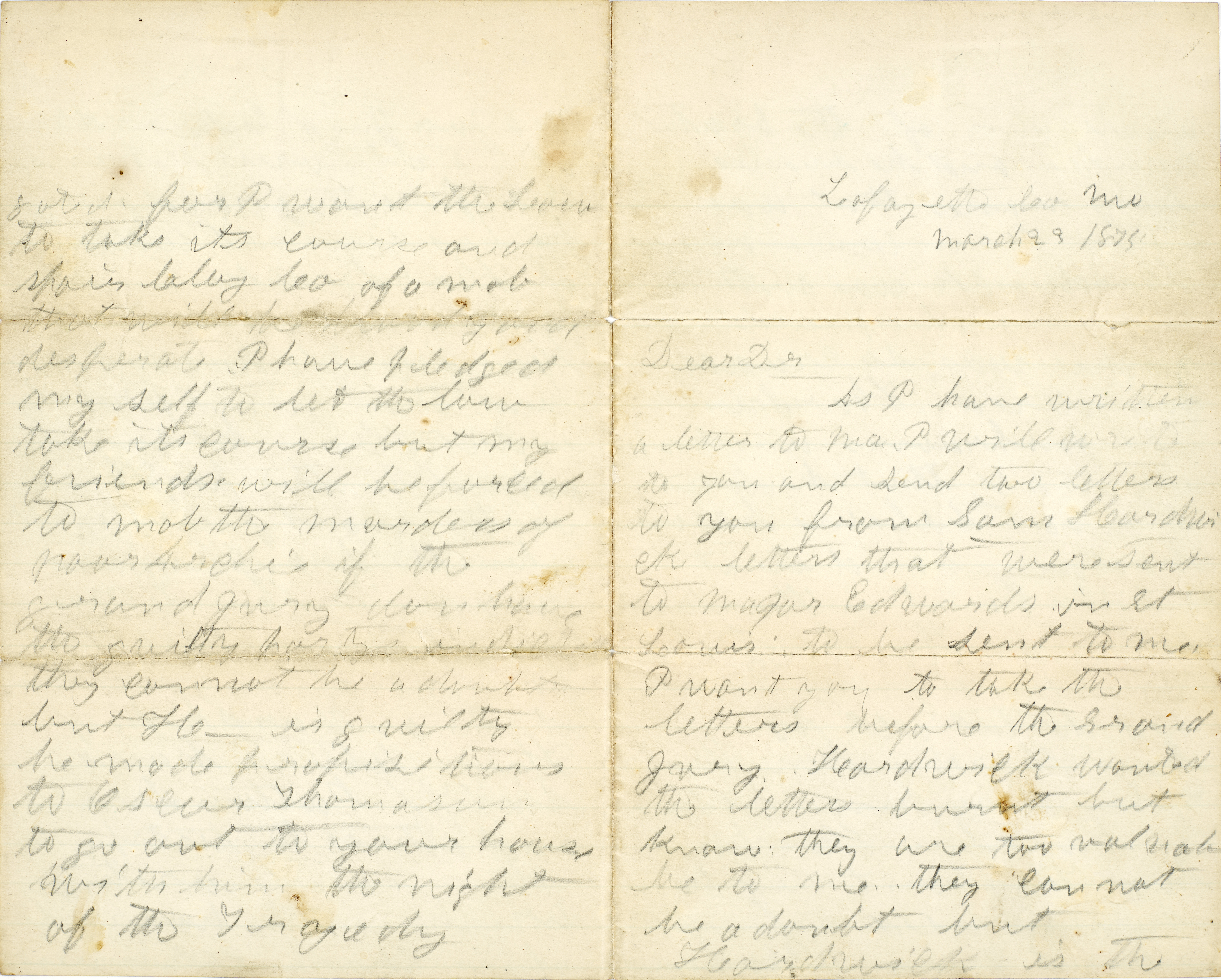 Important letter by American outlaw Jesse James, est. $300,000-$500,000. Image courtesy of Bonhams