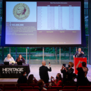 The 2021 Nobel Peace Prize awarded to Russian journalist Dmitry Muratov, which he consigned to raise money for UNICEF’s Ukrainian relief efforts. It sold at auction in New York on June 20 for the jaw-dropping sum of $103.5 million. The winning bidder wishes to remain anonymous. Image courtesy of Heritage Auctions