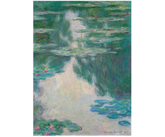 Claude Monet, ‘Nympheas, temps gris (Water lillies, gray weather),’ est. $24.4 million-$36.6 million. Image courtesy of Christie’s Images Ltd. 2022