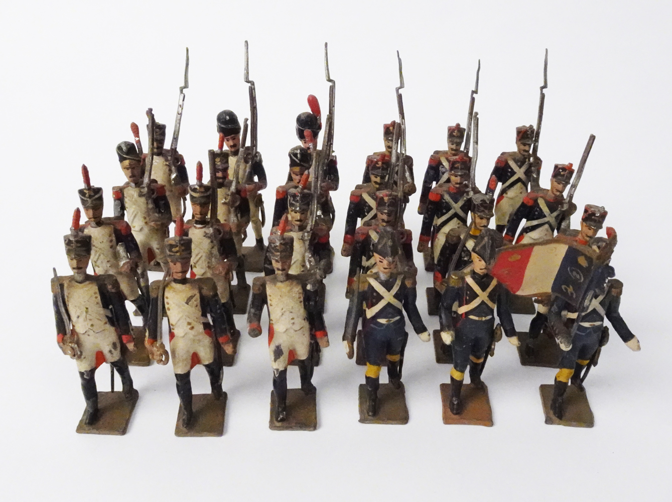 Two dozen French-made Napoleonic War lead figures. Est. $120-$250. Image courtesy of Stephenson’s Auction