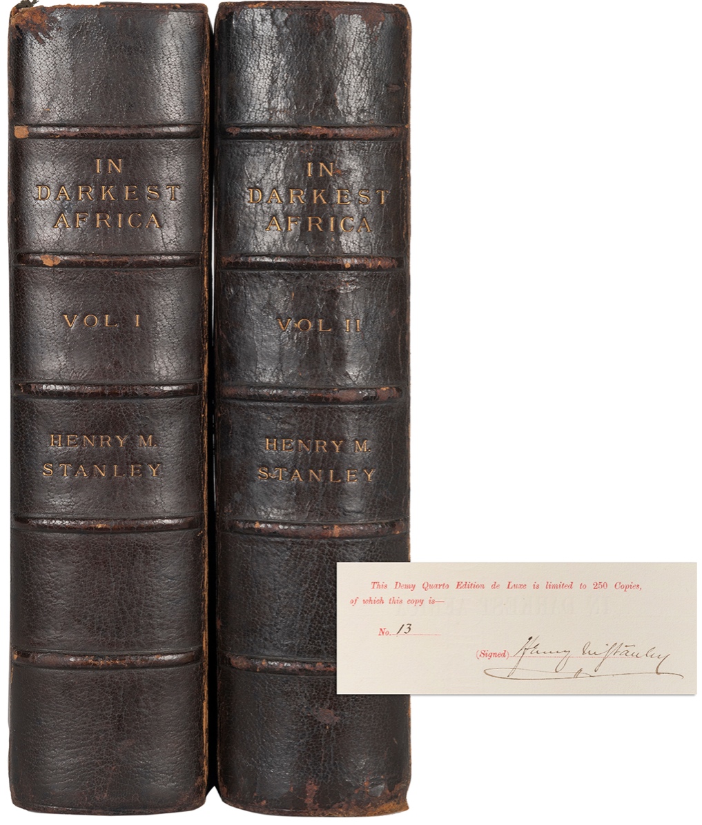 First American edition, limited edition version of Henry Morton Stanley’s ‘In Darkest Africa … ’ est. $800-$1,200
