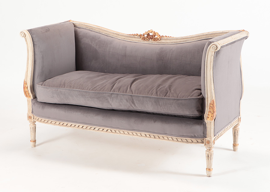 Louis XVI-style settee, est. $1,000-$1,500