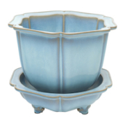Chinese Jun ware planter and stand, $14,760