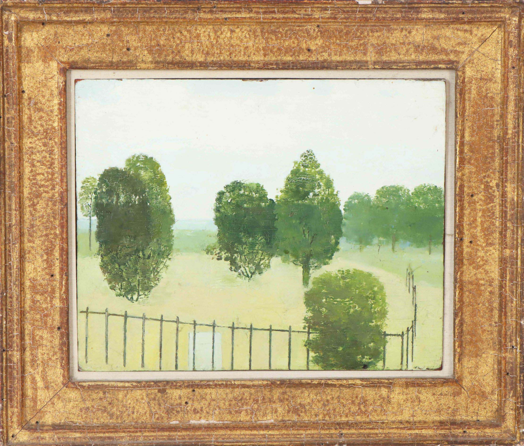 Albert York, ‘Trees and Fence,’ est. $80,000-$120,000