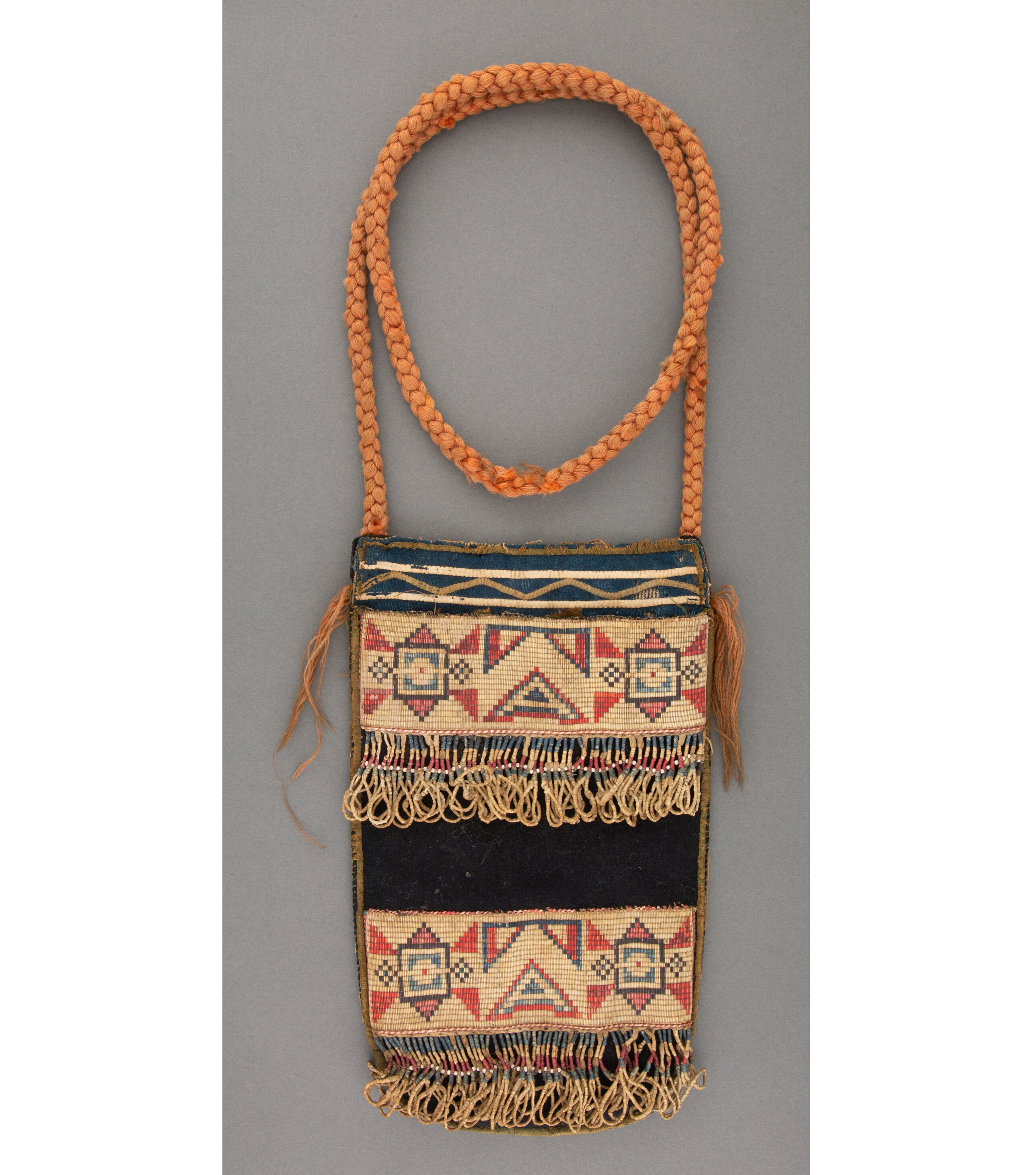 Cree quilled hide pouch, est. $40,000-$60,000. Image courtesy of Heritage Auctions