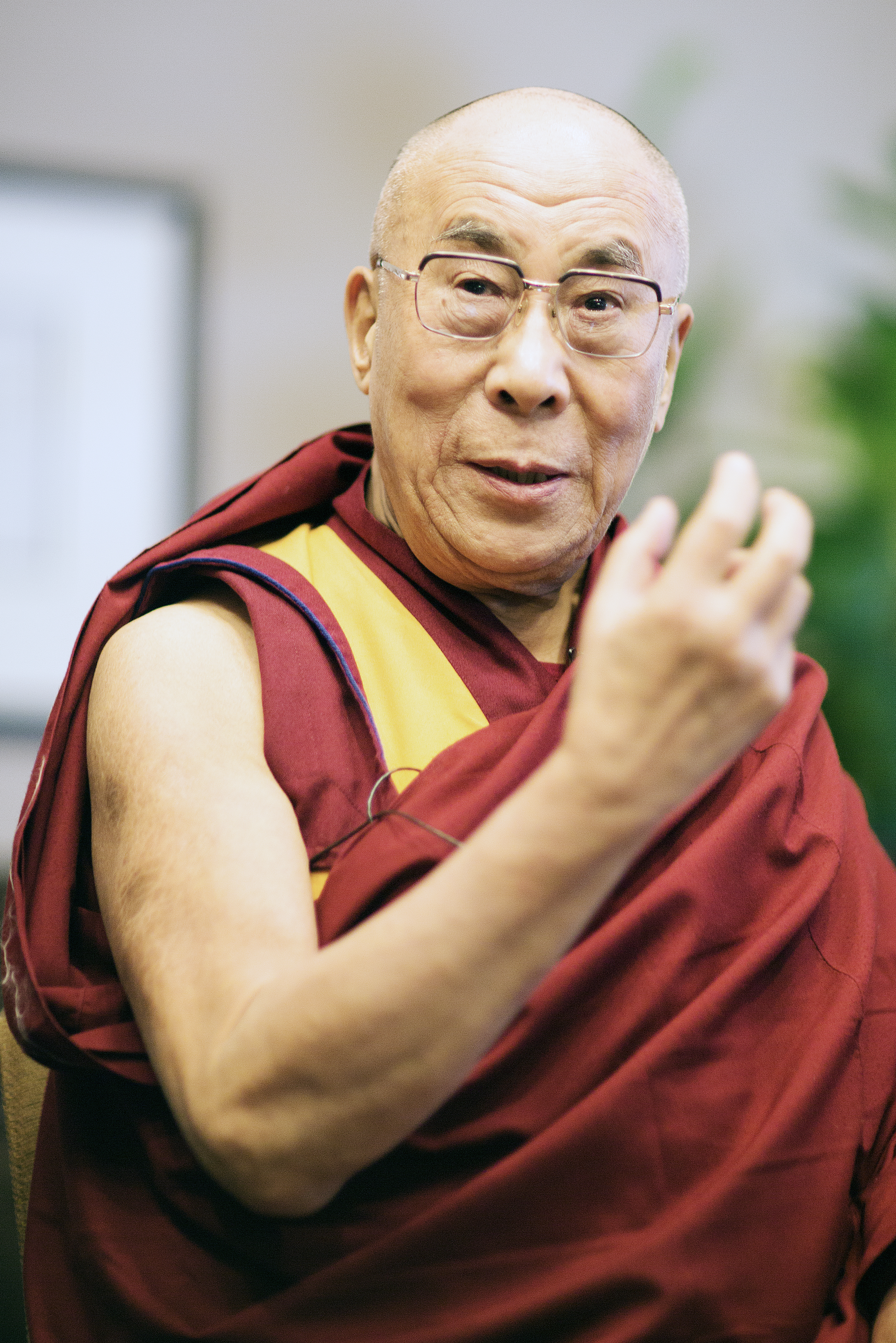 The Dalai Lama, shown speaking at MIT in October 2012. The Tibetan spiritual leader marked his 87th birthday on July 6 by opening the Dalai Lama Library and Museum at his Indian headquarters. Image courtesy of Wikimedia Commons, photo credit Christopher Michel (Cmichel67). Shared under the Creative Commons Attribution-Share Alike 4.0 International license.