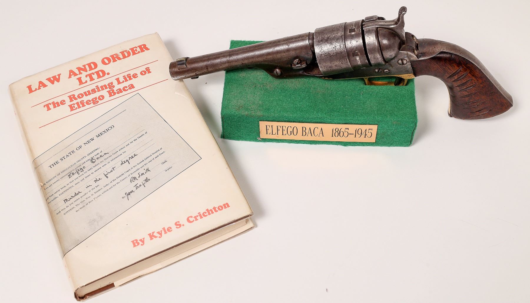 1860 Colt Army revolver owned by Elfego Baca, est. $20,000-$25,000