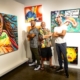 Left to right: Miro, Ruby and Cezanne Mazur inside the Ruby Mazur Gallery, which opened in Waikiki, Hawaii on July 15.