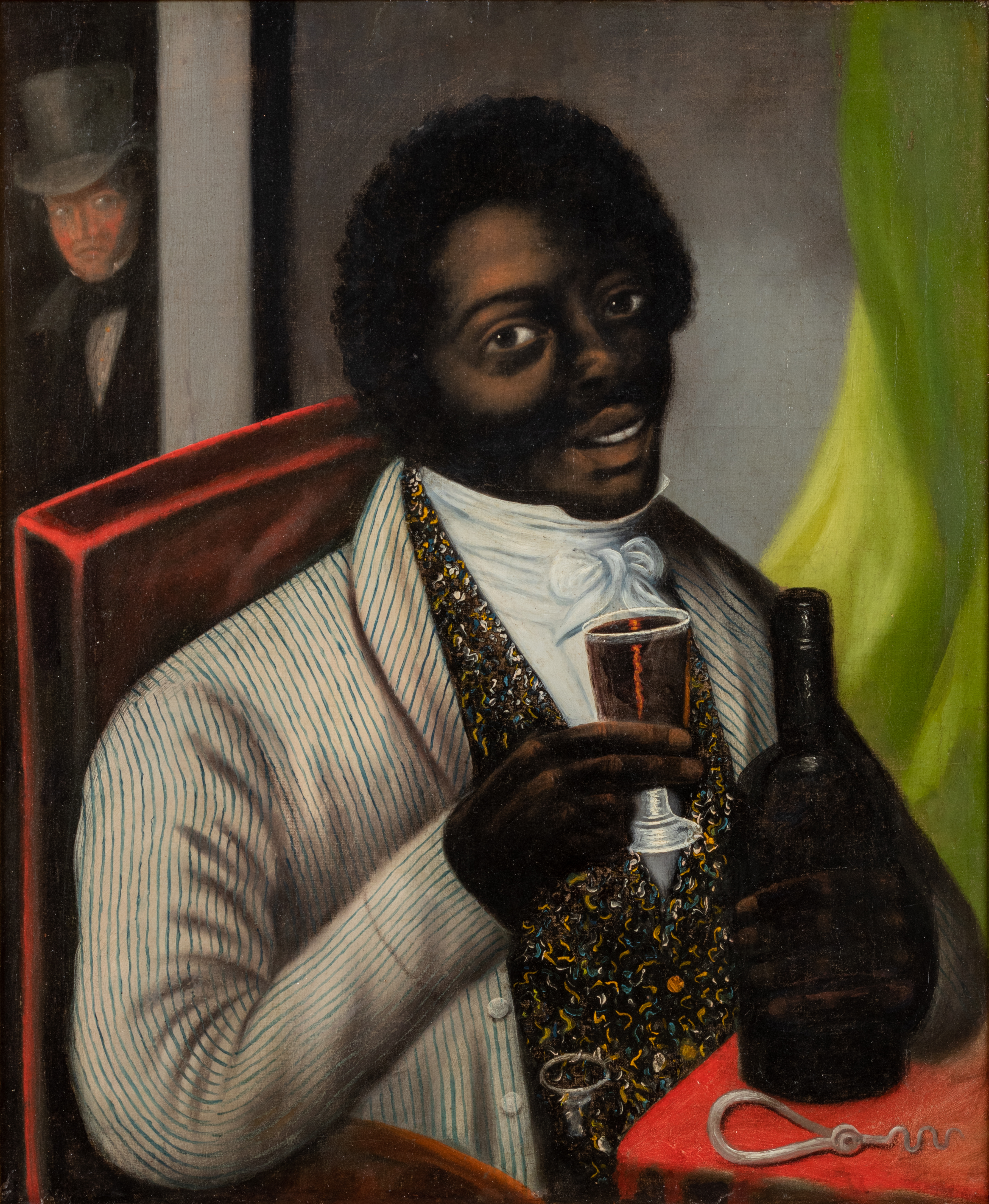 Portrait of African American actor Ira Aldridge as Mungo in ‘The Padlock,’ artist unknown, est. $30,000-$50,000