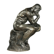 Auguste Rodin (French, 1840–1917), ‘The Thinker,’ original model 1881–82, enlarged 1903. Bronze, cast by Alexis Rudier, 1928. Baltimore Museum of Art. Jacob Epstein Collection, 1930.25.1