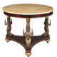 Russian ormolu mounted Egyptian Revival marble-top mahogany center table, est. $1,500-$2,500