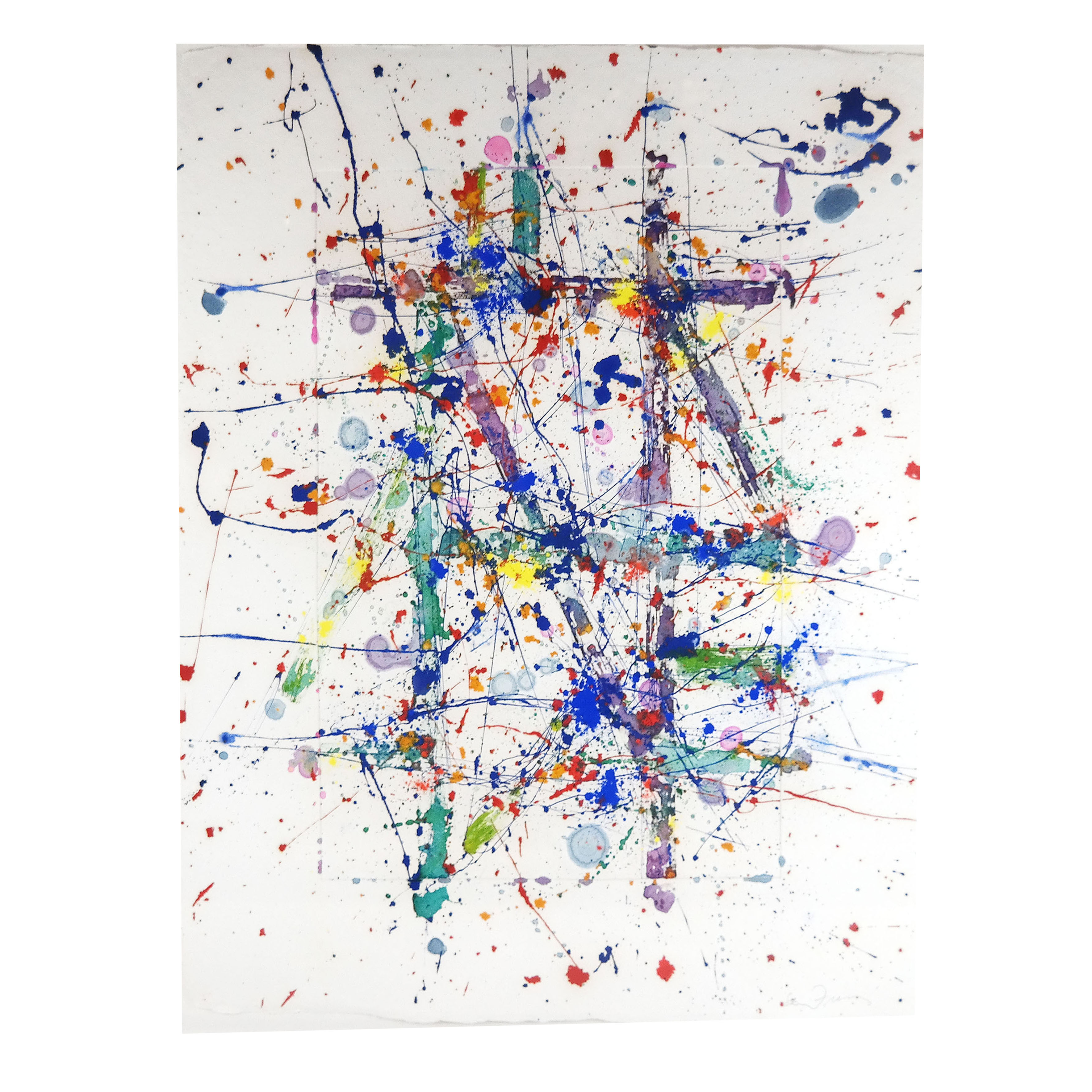 Untitled Sam Francis abstract monotype, est. $20,000-$30,000