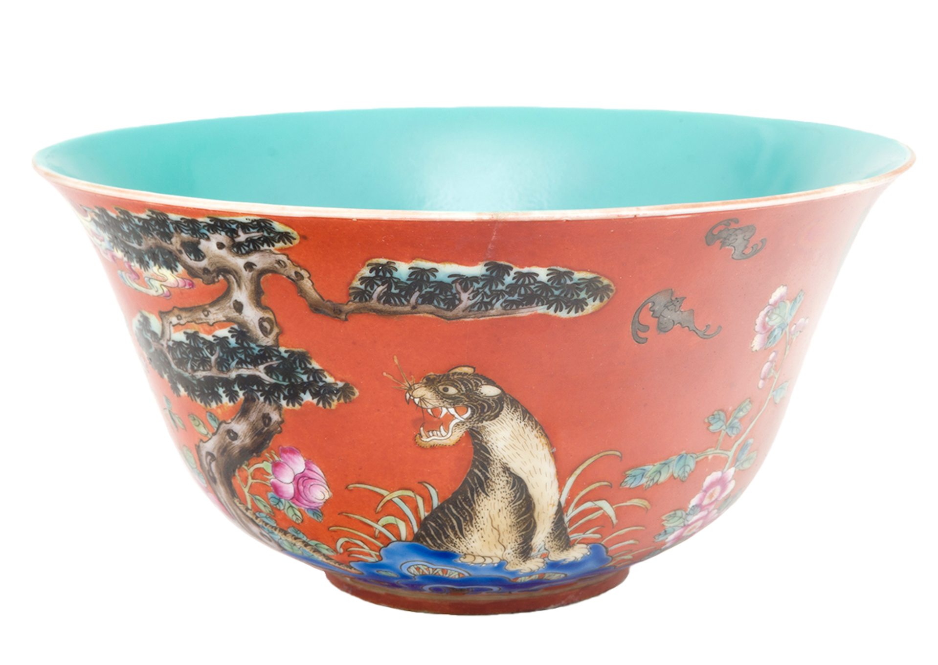 Chinese famille rose porcelain bowl, est. $1,000-$1,500
