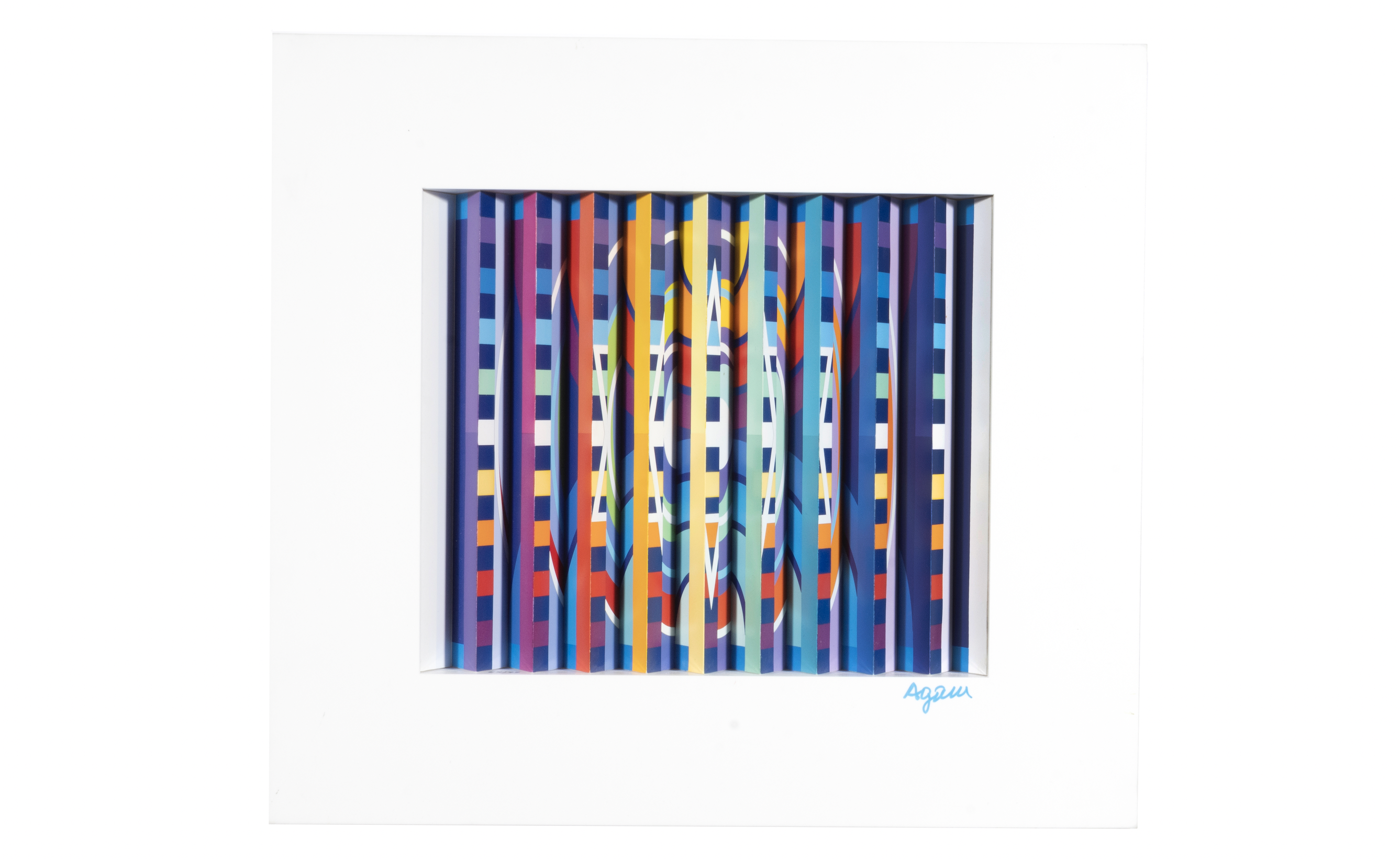 Yaacov Agam, ‘Rainbow Prayer Visual,’ est. $800-$1,200