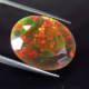 Oval-cut 8.33-carat Ethiopian black fire opal, est. $200-$250