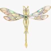 Gaston Lafitte 18K gold onyx and diamond dragonfly brooch, est. $90,000-$108,000
