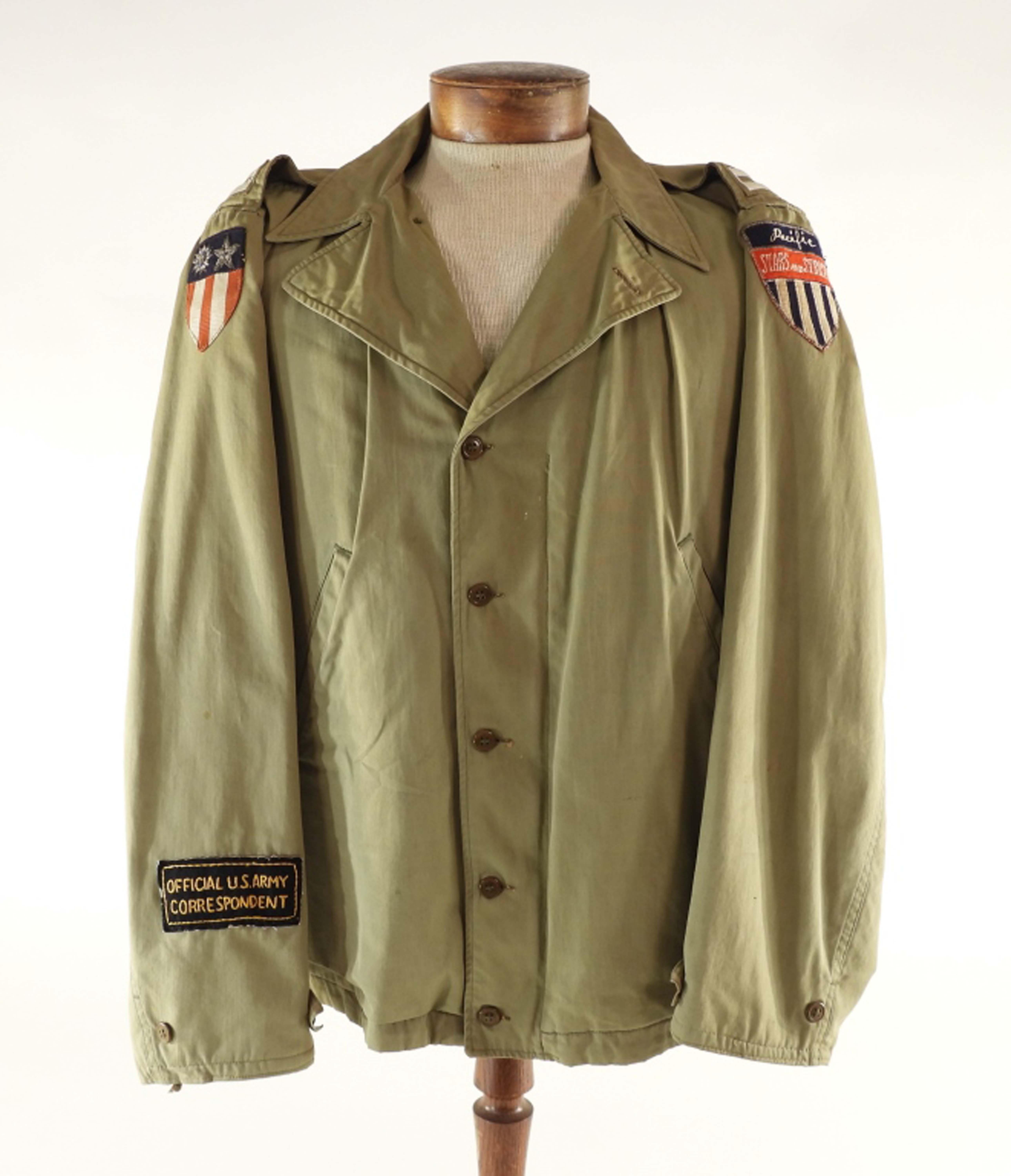 World War II Pacific Stars and Stripes Model 41 U.S. field jacket, est. $200-$300