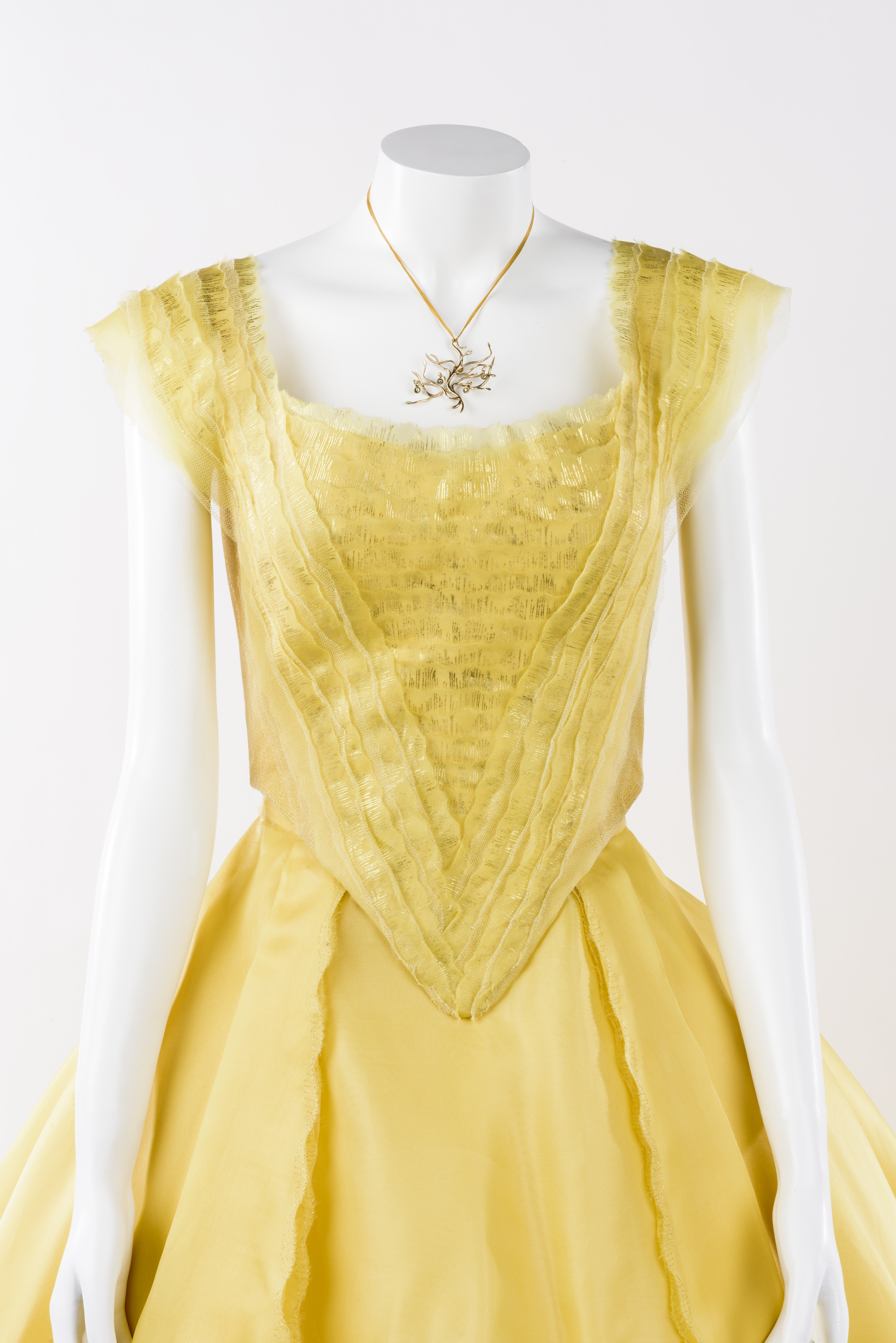 Yellow ball gown worn by Emma Watson as Belle in the 2017 live-action version of ‘Beauty and the Beast.’ Courtesy of The Henry Ford