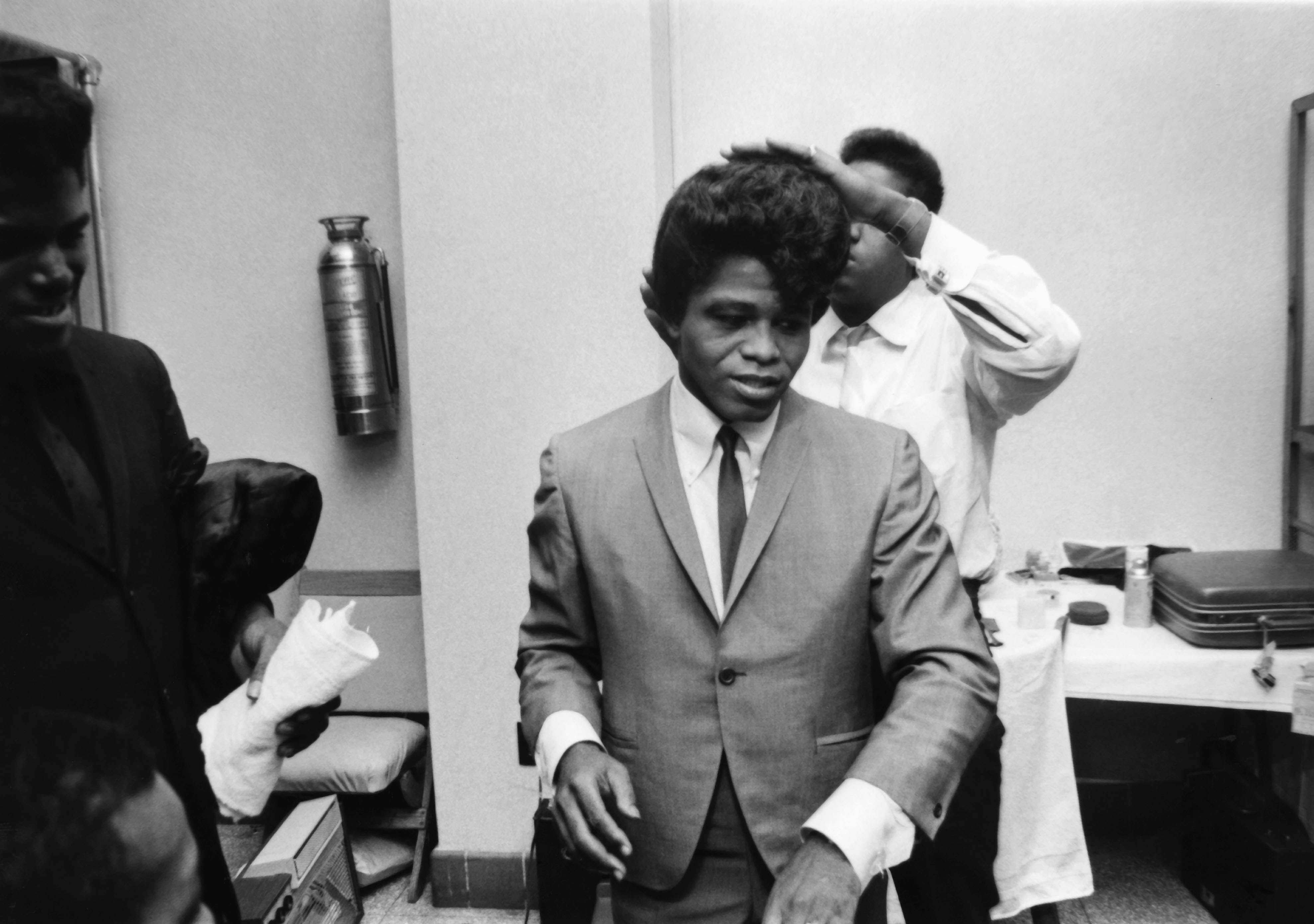Singer James Brown is captured off stage around Memphis, Tenn. (Ted Williams/Johnson Publishing Company Archive). Courtesy Ford Foundation, J. Paul Getty Trust, John D. and Catherine T. MacArthur Foundation, Andrew W. Mellon Foundation, and Smithsonian Institution