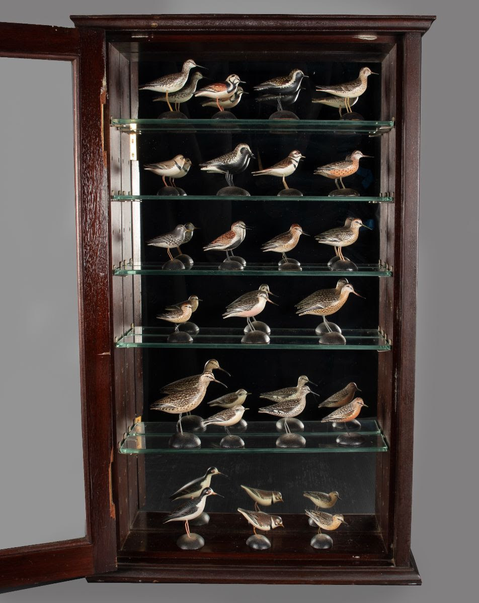 A. Elmer Crowell set of 22 miniature shorebirds, $92,250 