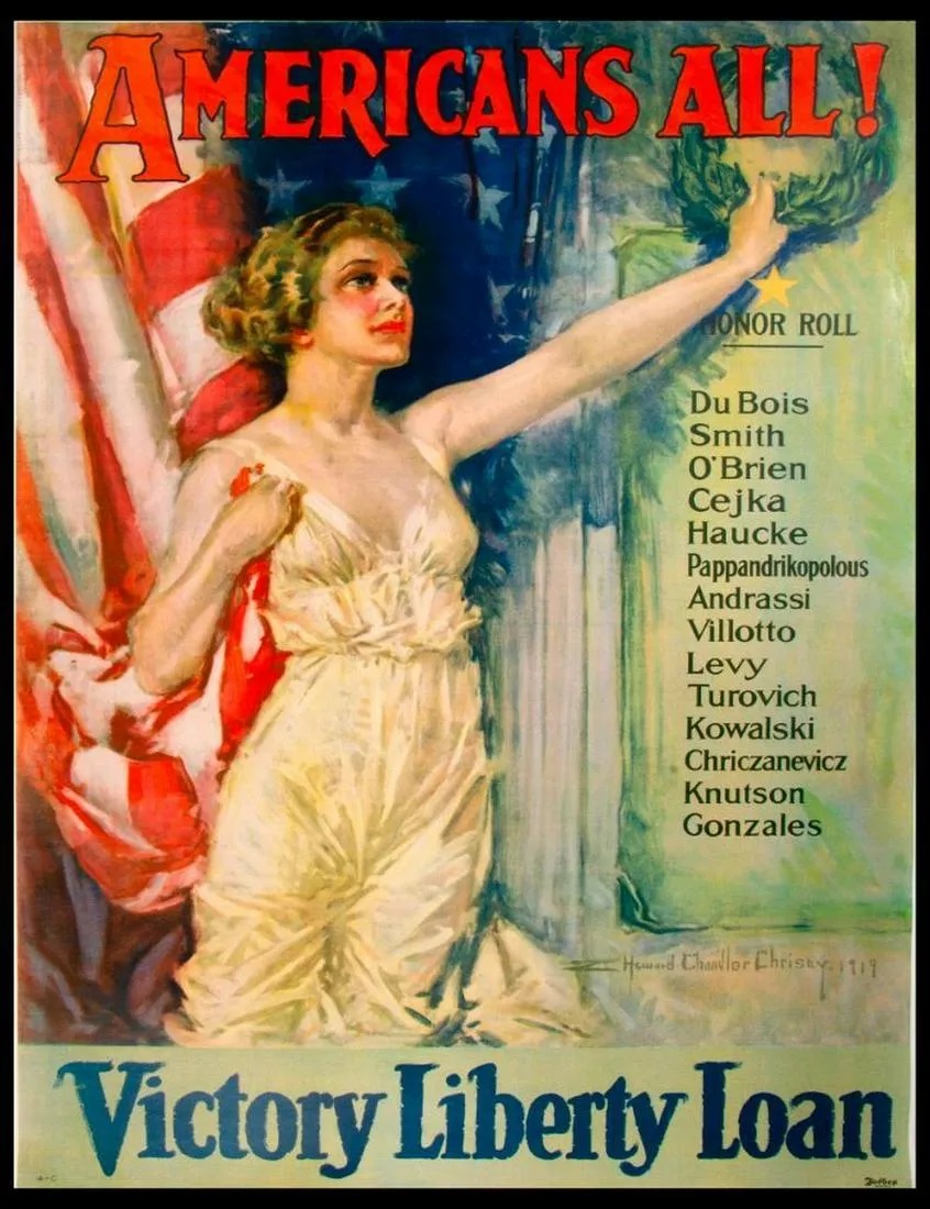  Howard Chandler Christy World War I poster, est. $300-$500
