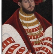 Lucas Cranach the Elder (German, 1472–1553), ‘Portrait of Johann Friedrich the Magnanimous as Electoral Prince,’ circa 1528-1530, oil on panel. Private collection