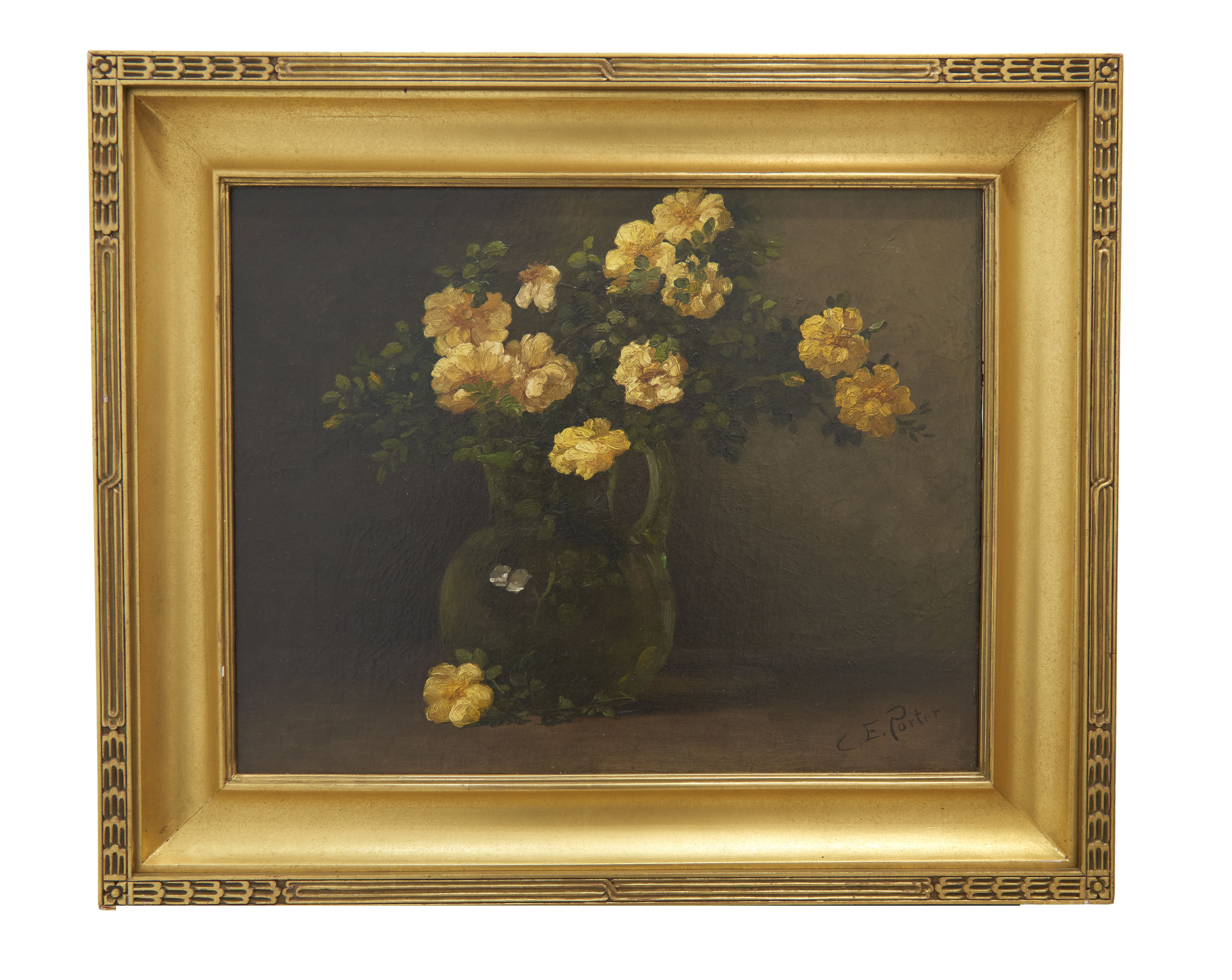  Charles E. Porter floral still life, $1,920