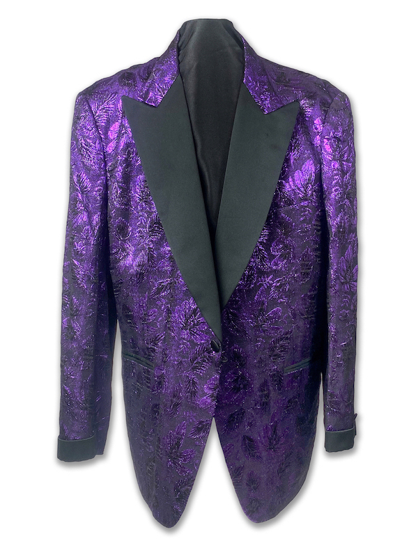  Purple brocade jacket B.B. King wore in 2015 at the Vatican to perform for Pope John Paul II, est. $4,000-$6,000