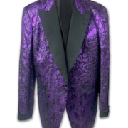 Purple brocade jacket B.B. King wore in 2015 at the Vatican to perform for Pope John Paul II, est. $4,000-$6,000
