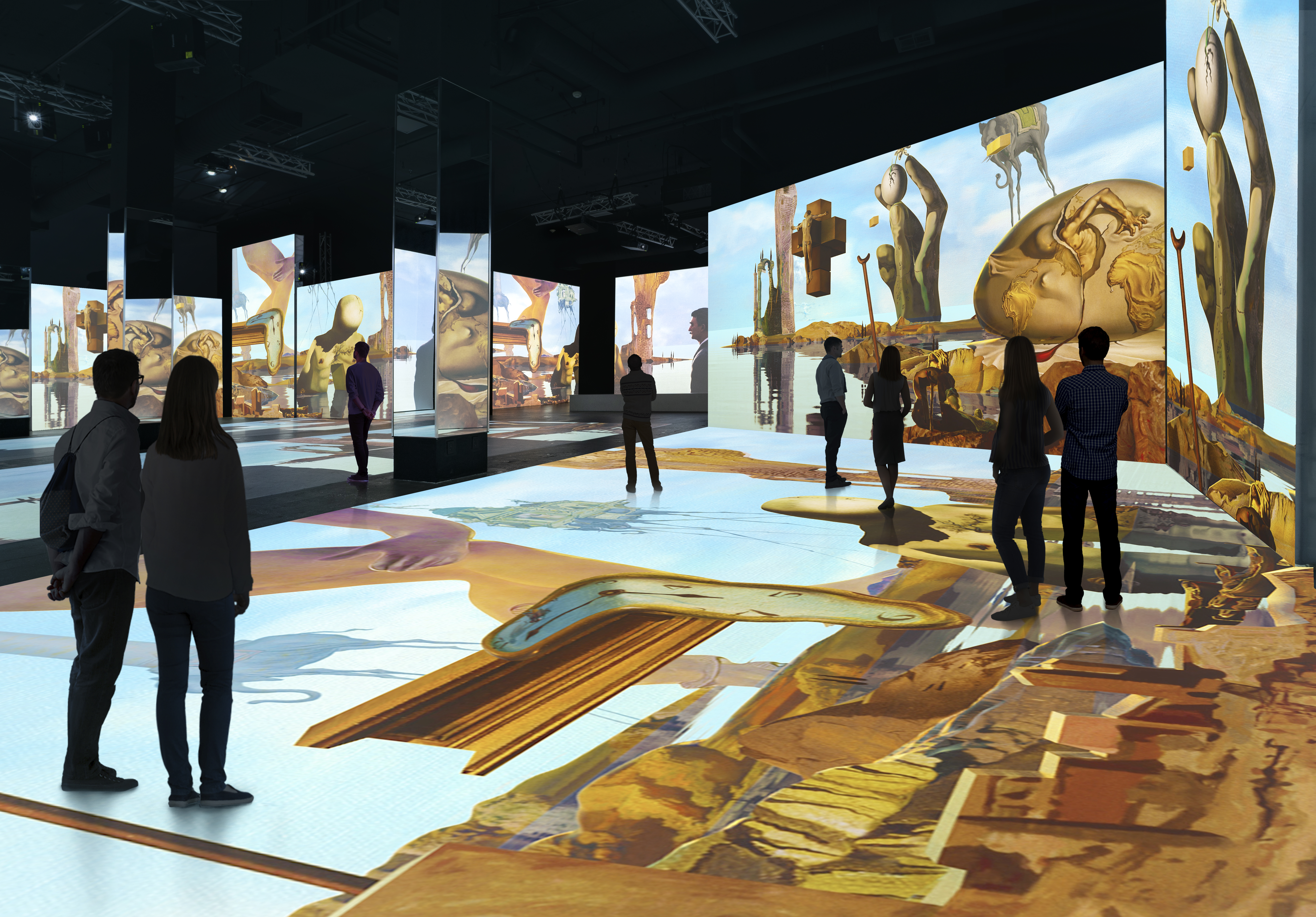  Yet another scene from the immersive Dali Alive art experience, which will debut in Aurora, Colo., in October. Image credit: Dali Alive © 2022 by the Salvador Dali Museum, Inc. St. Petersburg, FL and Grande Experiences. Worldwide rights ©Salvador Dali, Fundacio Gala-Salvador Dali.