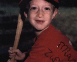 An elementary school-age Mark Zuckerberg pictured on a souvenir baseball card printed in 1992 and signed by the future Facebook founder has been consigned to auction in September, with bidding to start at $1. Image courtesy of ComicConnect.
