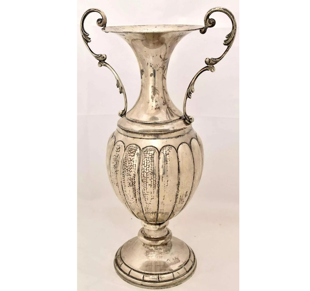 Large 19th-century German silver vase, est. $1,500-$2,000