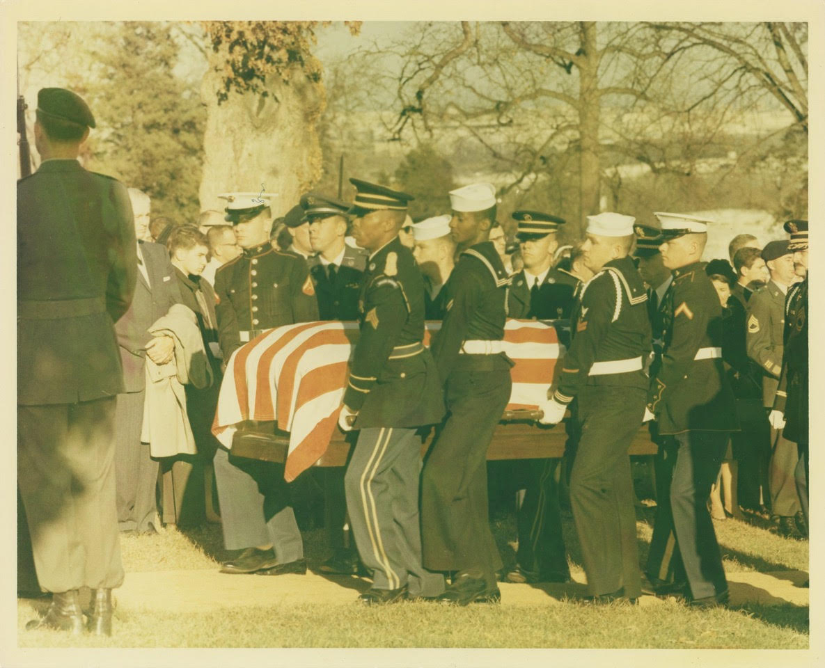 One of several Cecil Stoughton original, first-generation photographs from JFK’s funeral, est. $150-$250