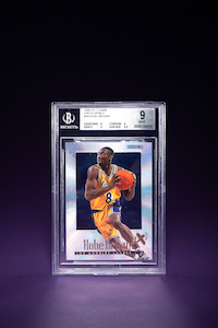1996-97 Skybox E-X2000 Credentials Kobe Bryant Rookie Basketball Card No. 30, $34,375