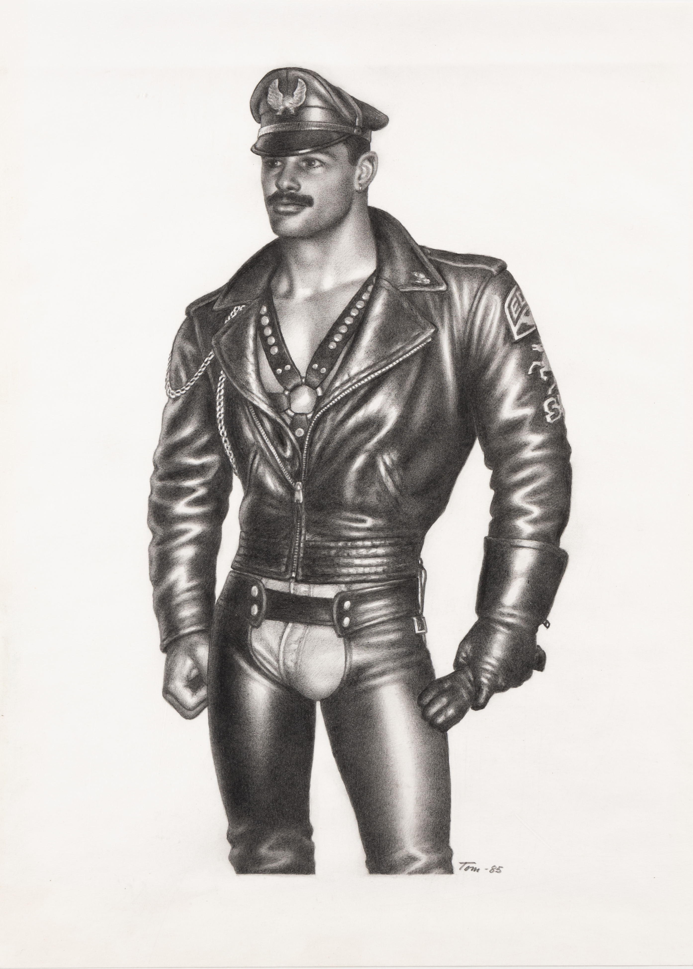 Tom of Finland, ‘Portrait of Eric,’ offered with two autograph letters, est. $20,000-$30,000