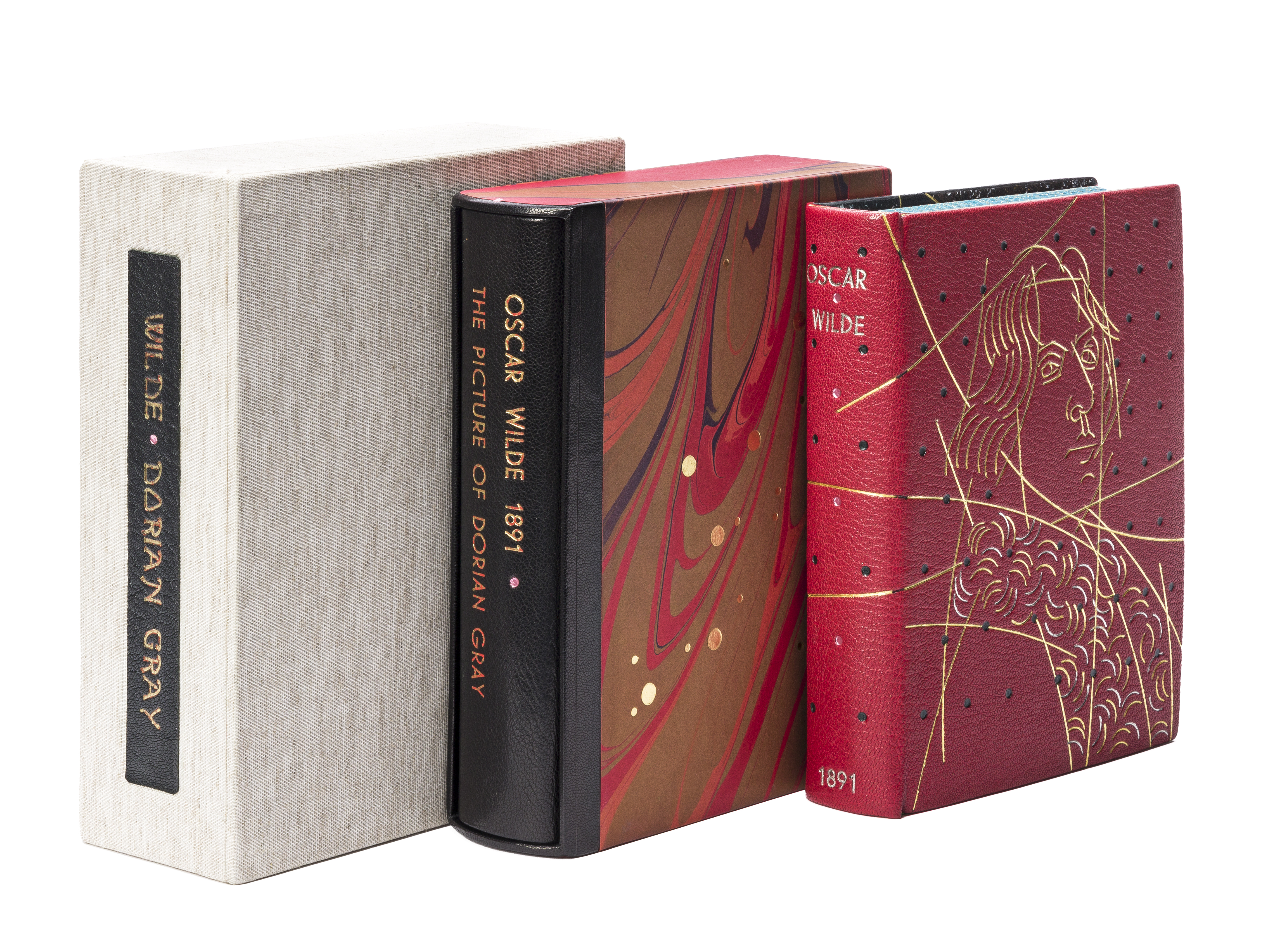 Another view of the signed deluxe first edition of Oscar Wilde’s ‘The Picture of Dorian Gray,’ rebound in 2019 by Robert Wu, est. $25,000-$35,000