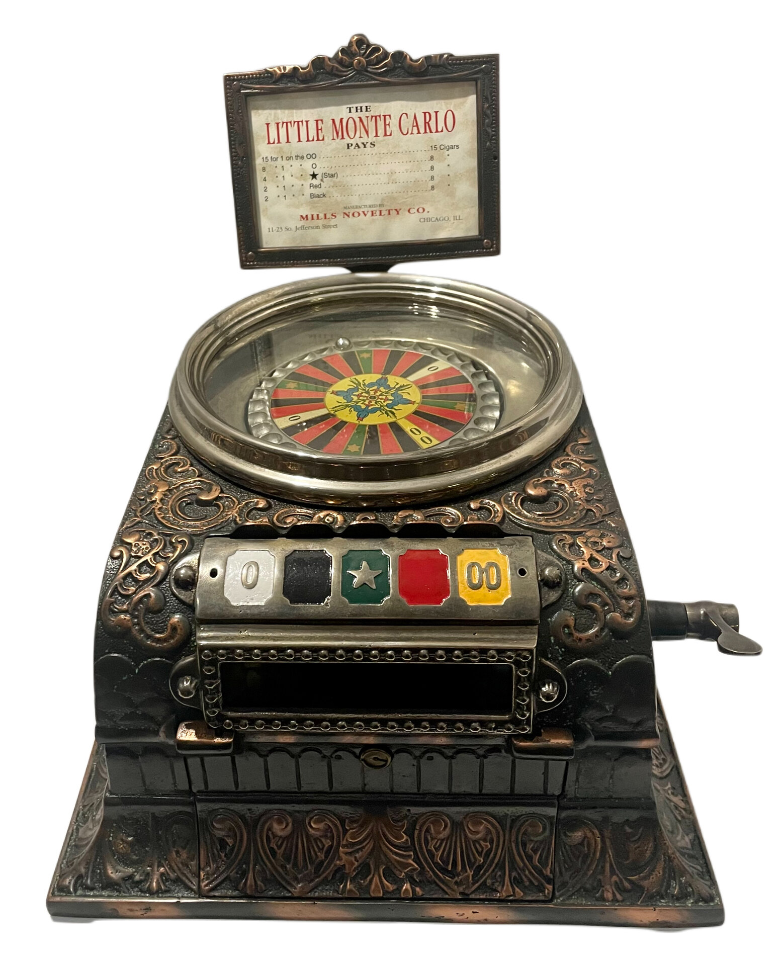 Mills Little Monte Carlo slot machine, est. $11,000-$35,000