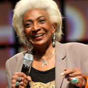 Nichelle Nichols, shown speaking at the 2013 Phoenix Comicon in May 2013. The original ‘Star Trek’ cast member died July 30 at the age of 89. Image courtesy of Wikimedia Commons, photo credit Gage Skidmore. Shared under the Creative Commons Attribution-Share Alike 3.0 Unported license.