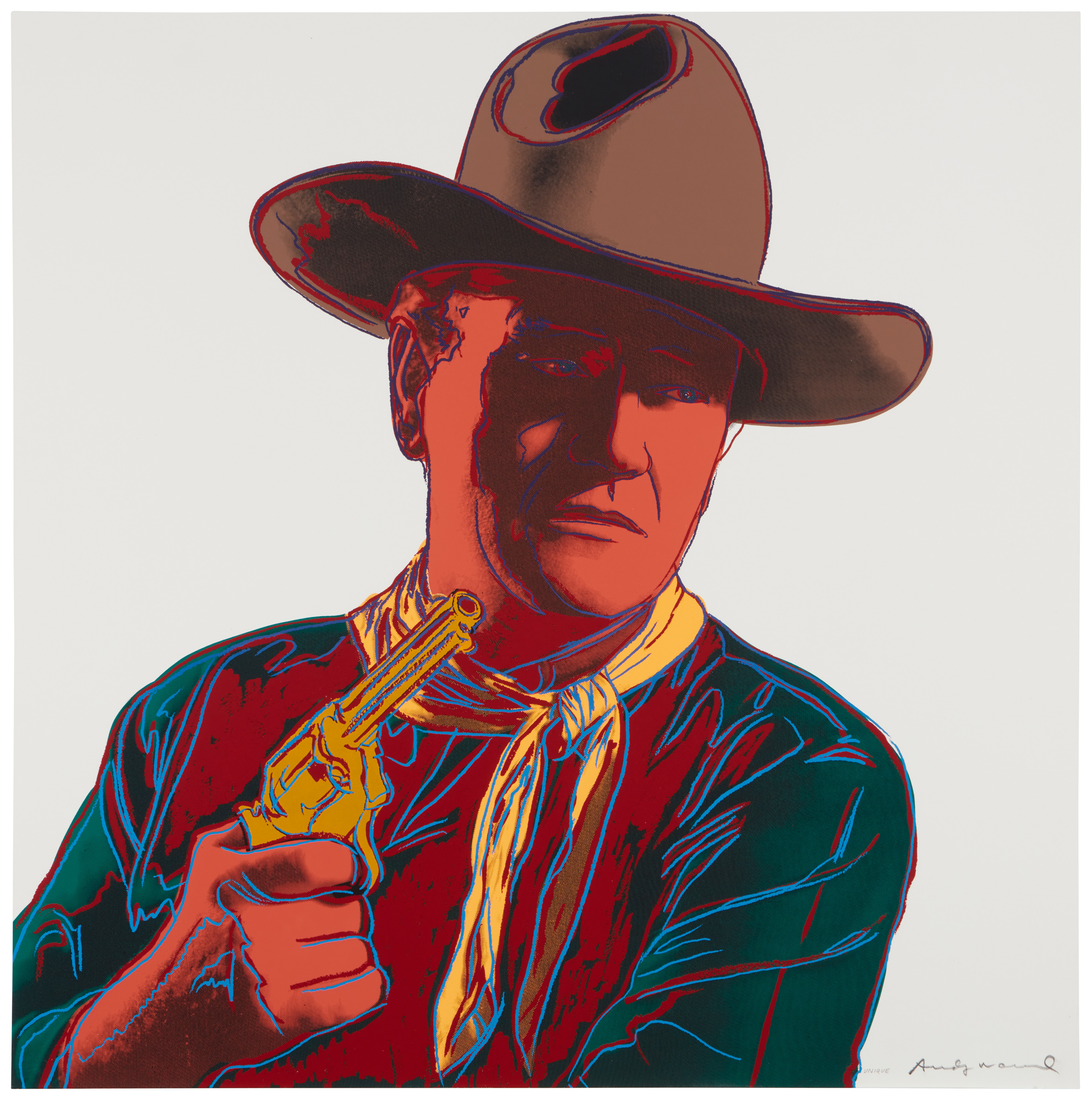 Andy Warhol ‘John Wayne’ screenprint from the estate of the late actor, est. $70,000-$90,000