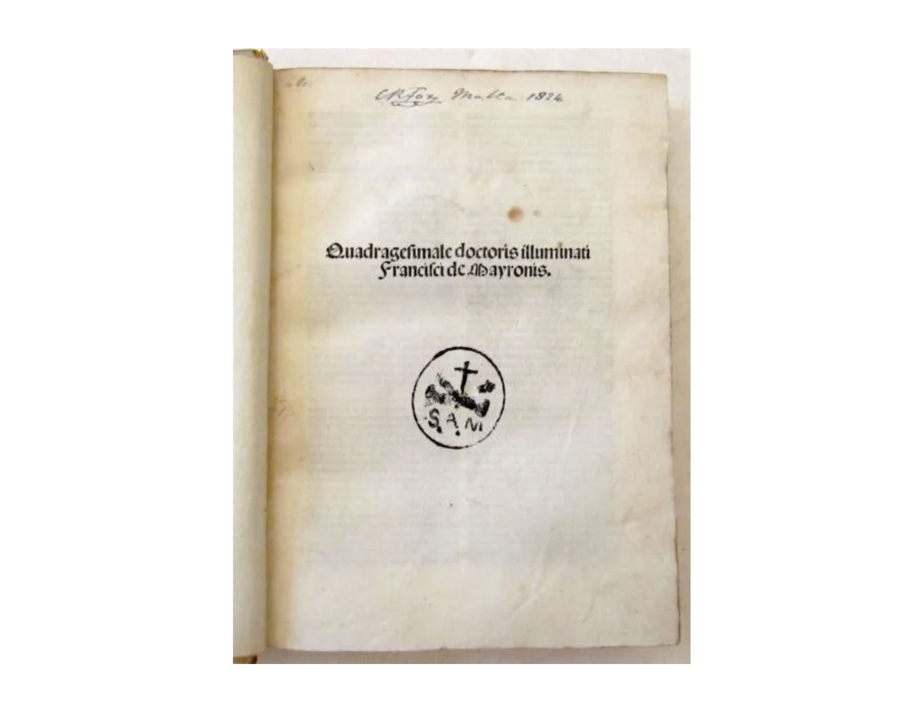 1491 book of sermons by Franciscus de Maioranis, est. $4,000-$5,000