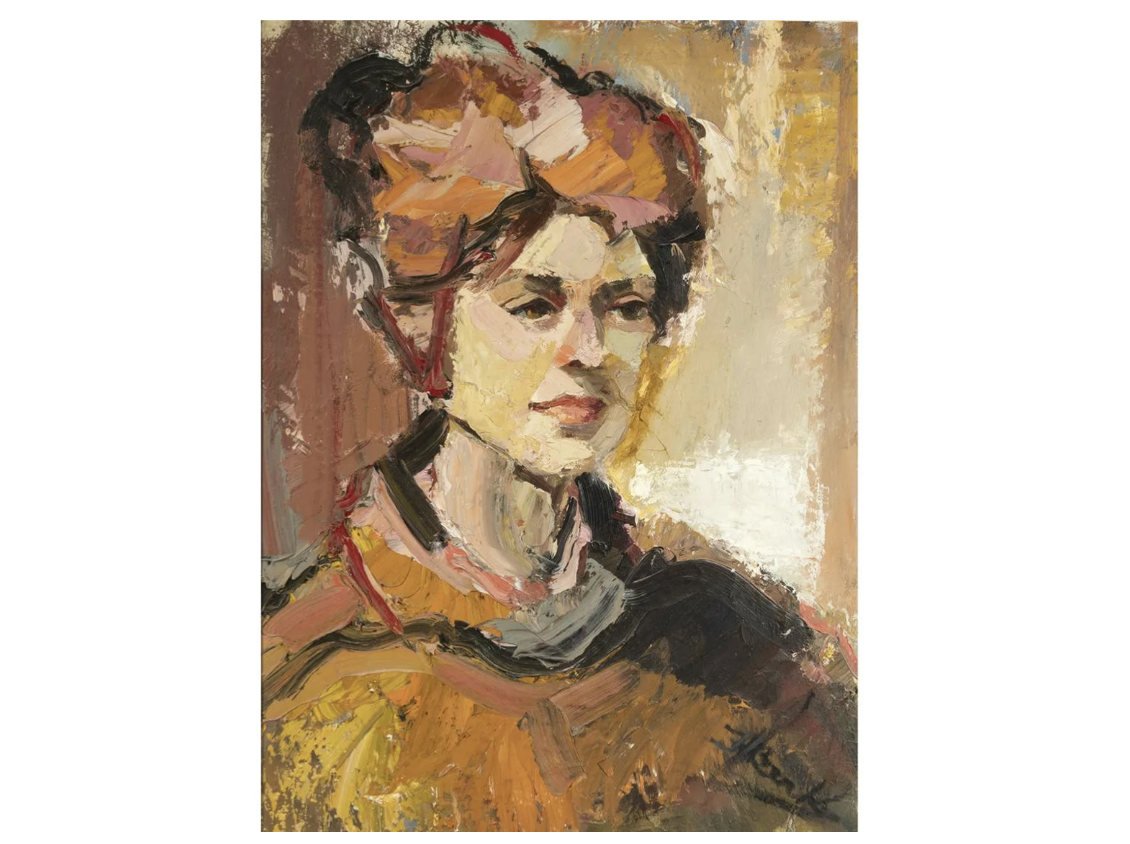Henrietta Berk self-portrait, est. $1,000-$2,000