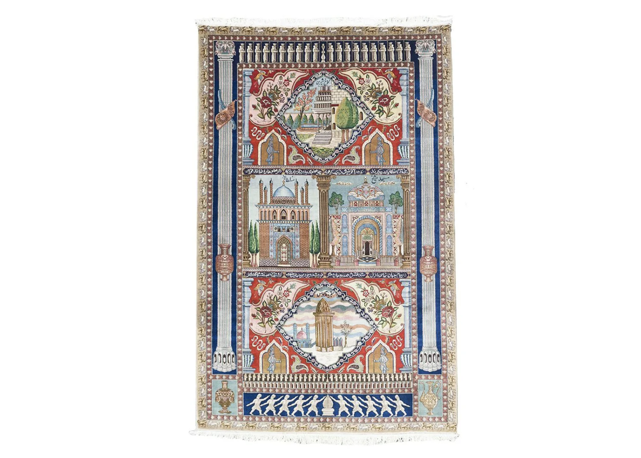 Persian Rosicrucian pictorial rug, est. $3,000-$5,000