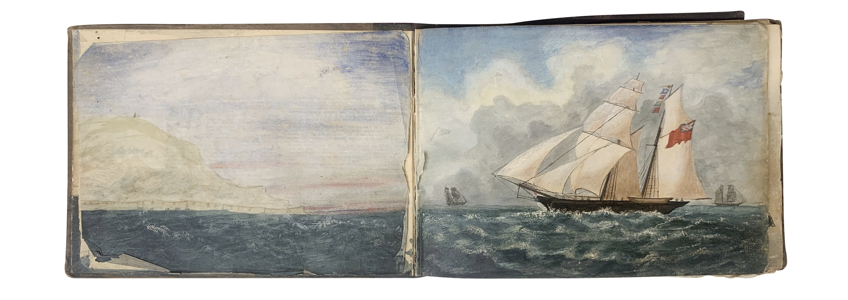 Colored drawing from Joseph Goldsborough Bruff’s sketchbook dating to his trip to California from 1849-1851, peak Gold Rush years, $25,000