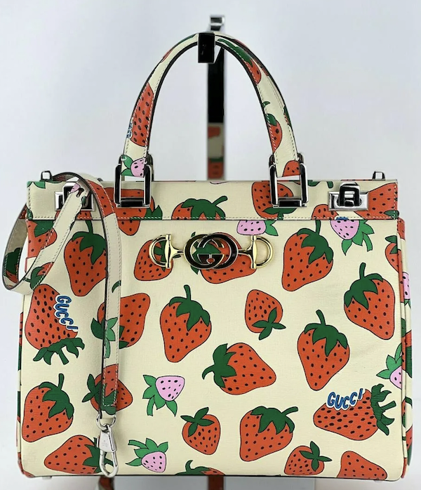 Gucci strawberry medium zumi interlocking bag, est. $4,000-$5,000