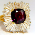GIA-certified 3.08-carat ruby set in an 18K gold ring with diamonds, est. $24,000-$29,000