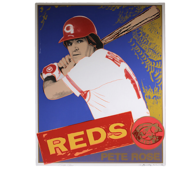 Andy Warhol, ‘Pete Rose,’ signed by Warhol and Rose, est. $15,000-$20,000