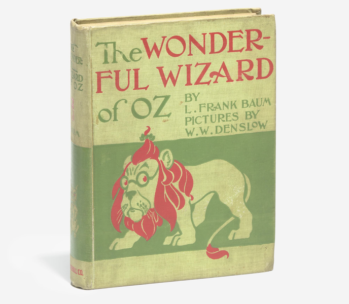 First edition of L. Frank Baum’s ‘The Wonderful Wizard of Oz,’ est. $8,000-$12,000