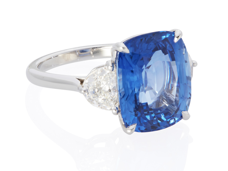 Sapphire and diamond ring, est. $35,000-$45,000