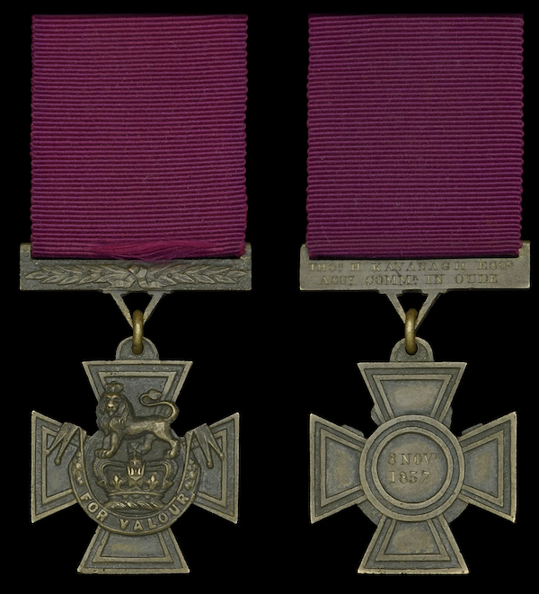 Victoria Cross awarded to Thomas Henry Kavanagh for his actions during the Siege of Lucknow in India in 1857, est. £300,000-£400,000
