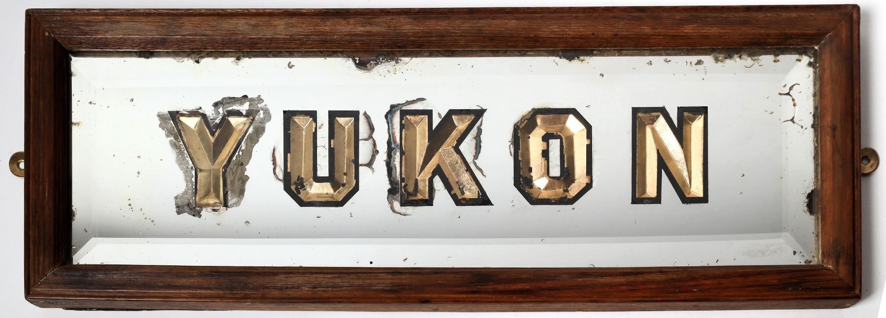 Klondike Gold Rush-era back bar mirror said to be from the Yukon Saloon in Dawson City, est. $5,000-$10,000